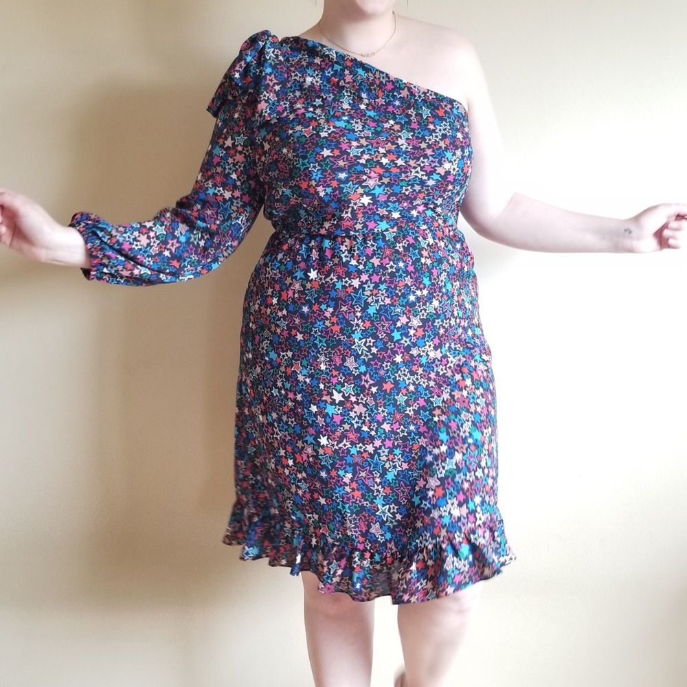 Star Jcrew one shoulder dress size 14 - Picture 8 of 8